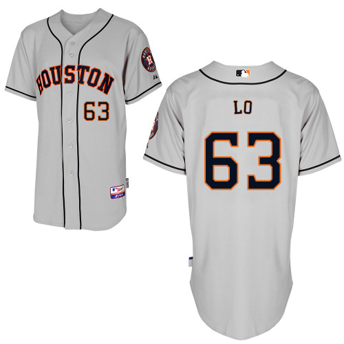 Chia-Jen Lo #63 Youth Baseball Jersey-Houston Astros Authentic Road Gray Cool Base MLB Jersey